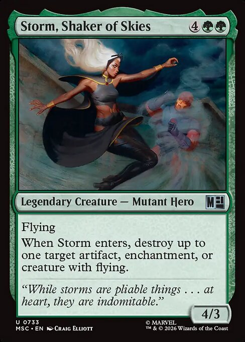 MSC, Storm, Shaker of Skies, Standard, 733, U, Near Mint, Normal, EN
