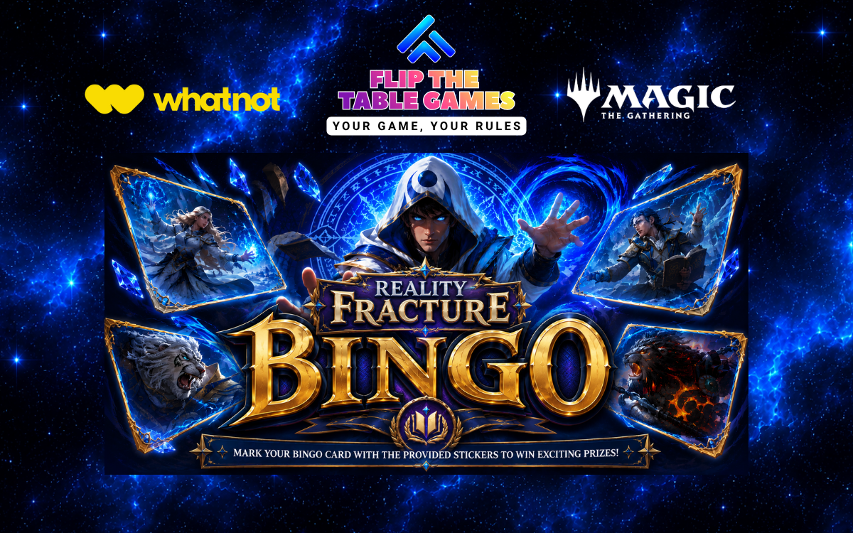 FRA, FTTG - Reality Fracture Bingo Card PREORDER - Game from 10/02/26 thru 11/12/26