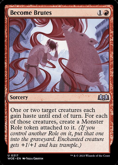 WOE, Become Brutes, Standard, 317, U, Near Mint, (Foil), EN