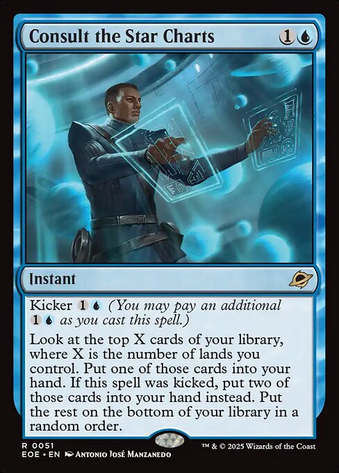 EOE, Consult the Star Charts, Standard, 51, R, Near Mint, (Foil), EN