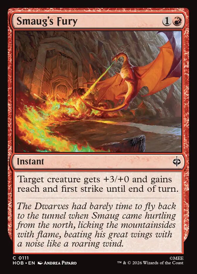 HOB, Smaug's Fury, Standard, 111, C, Near Mint, (Foil), EN