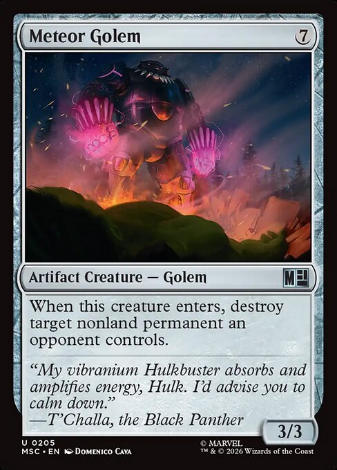 MSC, Meteor Golem, Standard, 205, U, Near Mint, Normal, EN