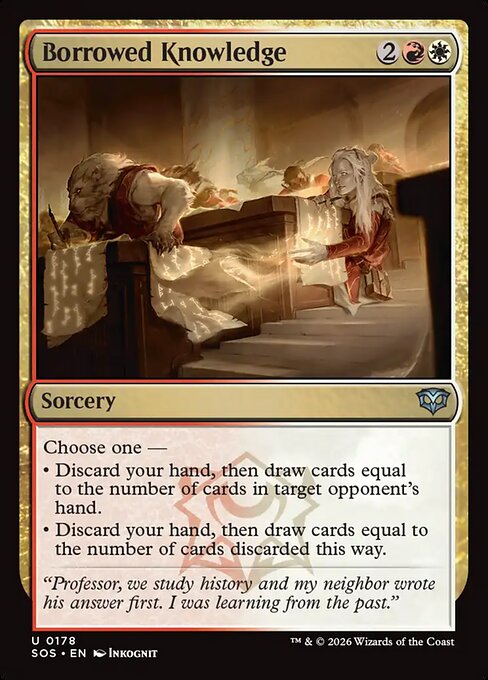 SOS, Borrowed Knowledge, Standard, 178, U, Near Mint, Normal, EN