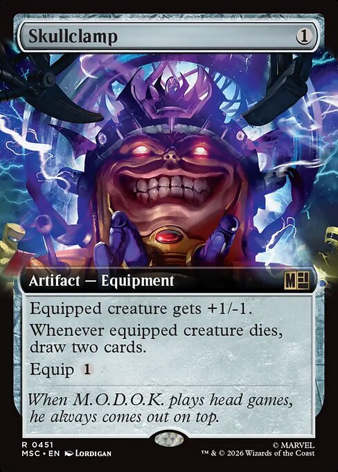 MSC, Skullclamp, (Extended Art), 451, R, Near Mint, Normal, EN