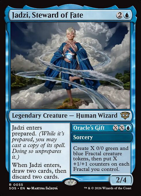 SOS, Jadzi, Steward of Fate // Oracle's Gift, Standard, 55, R, Near Mint, (Foil), EN