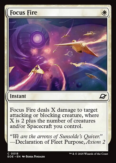 EOE, Focus Fire, Standard, 18, C, Near Mint, (Foil), EN