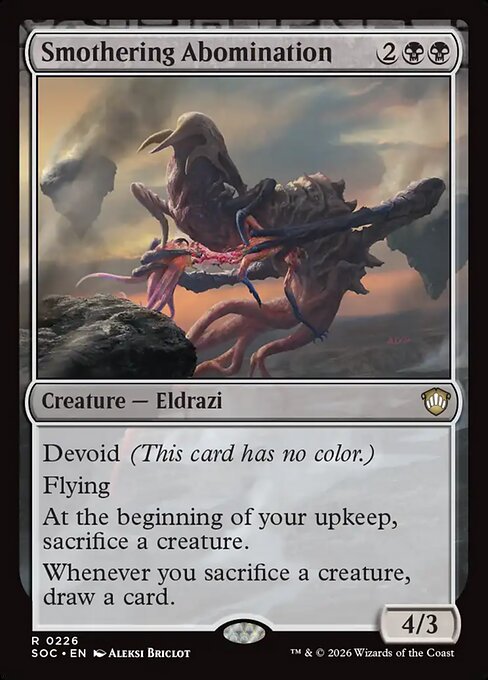 SOC, Smothering Abomination, Standard, 226, R, Near Mint, Normal, EN
