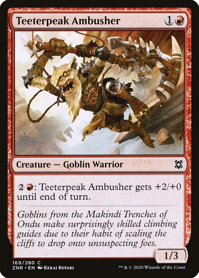 ZNR, Teeterpeak Ambusher, Standard, 169, C, Near Mint, Normal, EN
