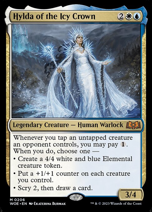 WOE, Hylda of the Icy Crown, Standard, 206, M, Near Mint, (Foil), EN