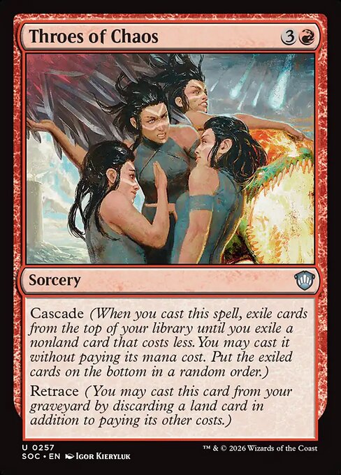 SOC, Throes of Chaos, Standard, 257, U, Near Mint, Normal, EN