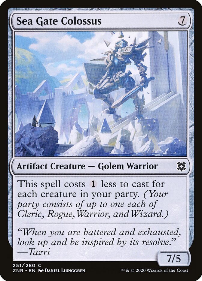 ZNR, Sea Gate Colossus, Standard, 251, C, Near Mint, Normal, EN