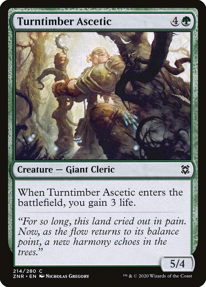 ZNR, Turntimber Ascetic, Standard, 214, C, Near Mint, Normal, EN