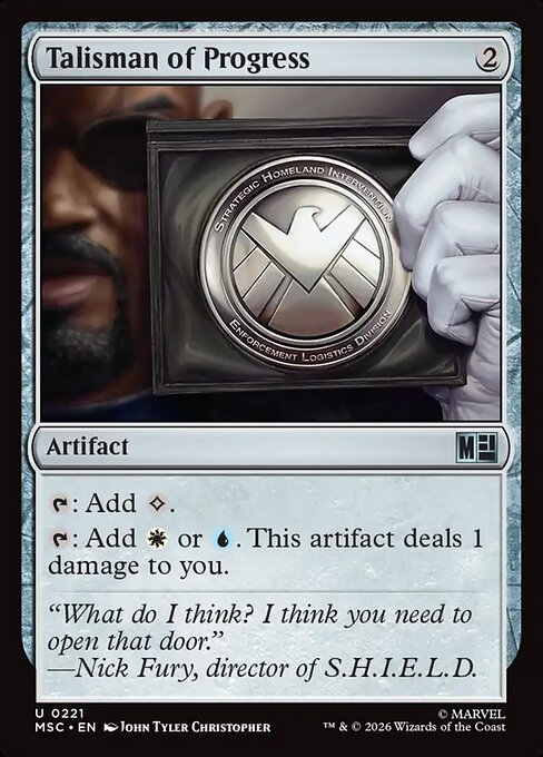 MSC, Talisman of Progress, Standard, 221, U, Near Mint, {Surge Foil}, EN