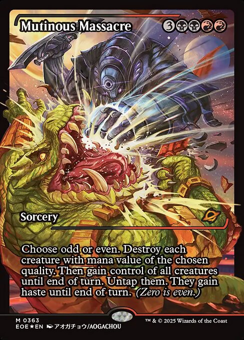 EOE, Mutinous Massacre, (Showcase), 363, M, Near Mint, (Foil), EN