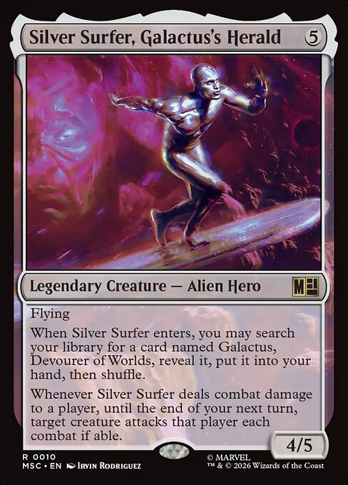 MSC, Silver Surfer, Galactus's Herald, Standard, 10, R, Near Mint, Normal, EN