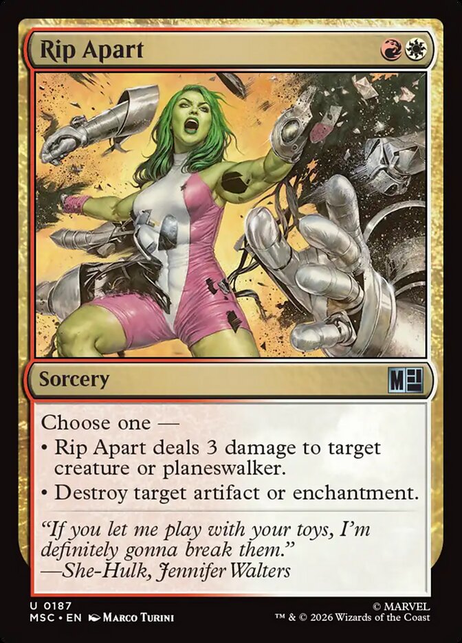 MSC, Rip Apart, Standard, 187, U, Near Mint, (Surge Foil), EN