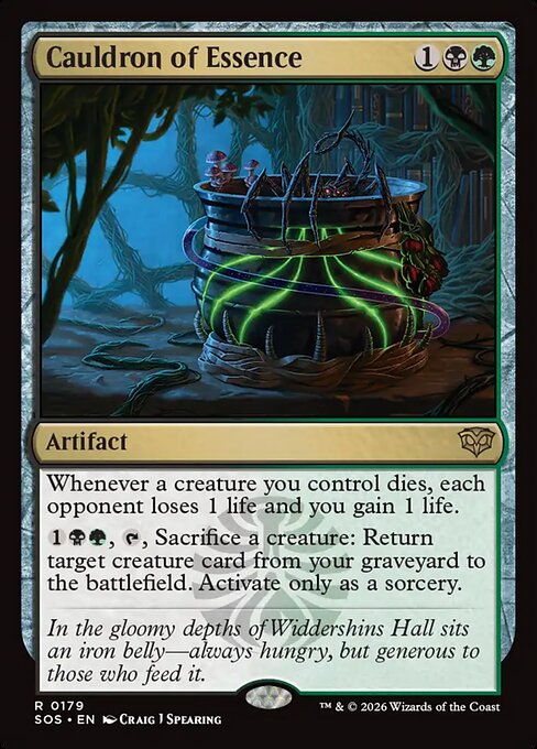 SOS, Cauldron of Essence, Standard, 179, R, Near Mint, Normal, EN