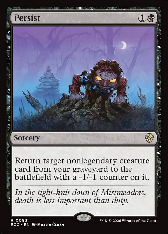 ECC, Persist, Standard, 83, R, Near Mint, Normal, EN