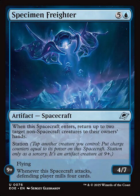 EOE, Specimen Freighter, Standard, 76, U, Near Mint, (Foil), EN