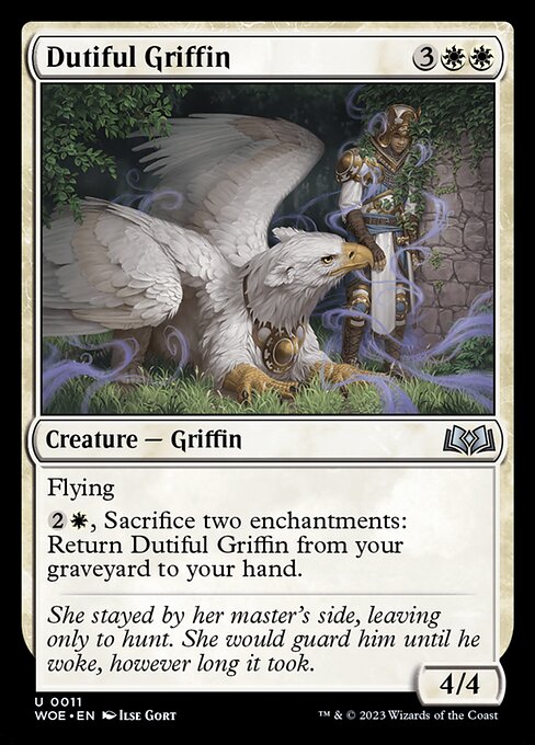 WOE, Dutiful Griffin, Standard, 11, U, Near Mint, (Foil), EN