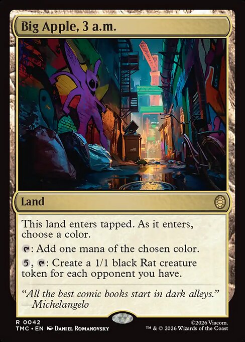 TMC, Big Apple, 3 a.m., Standard, 42, R, Near Mint, (Foil), EN