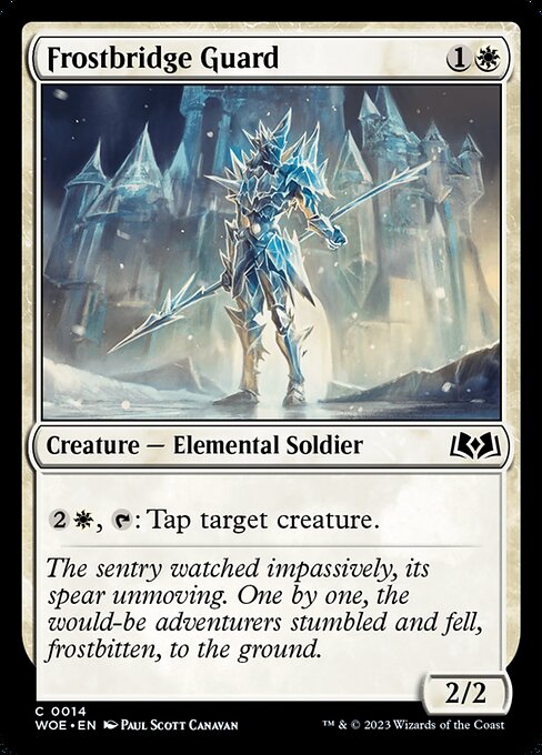WOE, Frostbridge Guard, Standard, 14, C, Near Mint, (Foil), EN