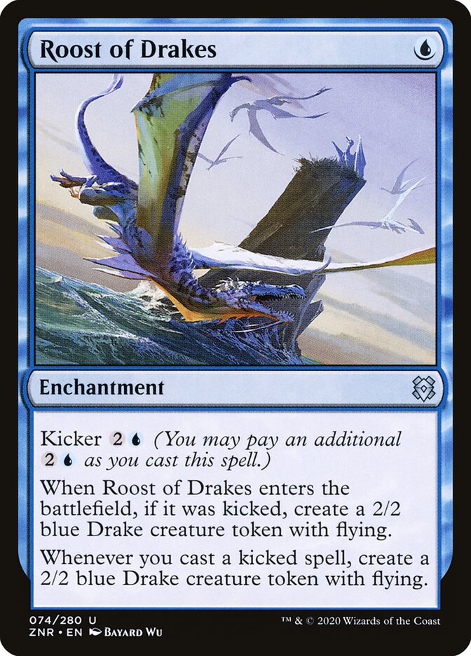 ZNR, Roost of Drakes, Standard, 74, U, Near Mint, Normal, EN