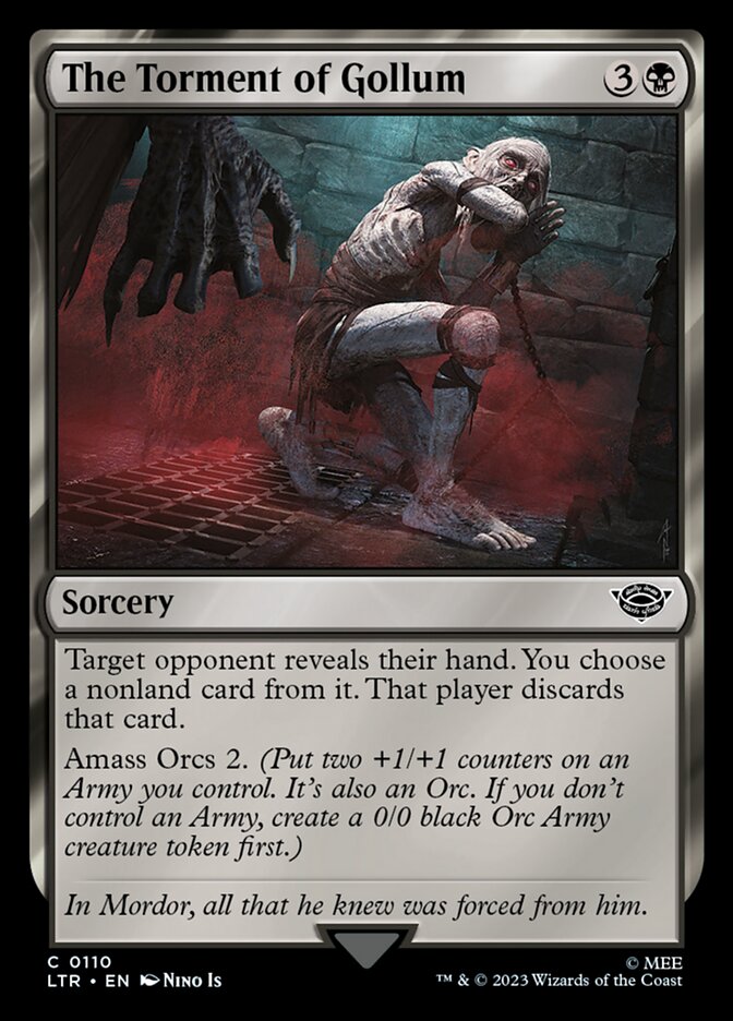LTR, The Torment of Gollum, Standard, 110, C, Near Mint, (Foil), EN