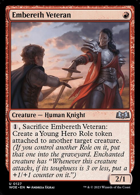 WOE, Embereth Veteran, Standard, 127, U, Near Mint, Normal, EN