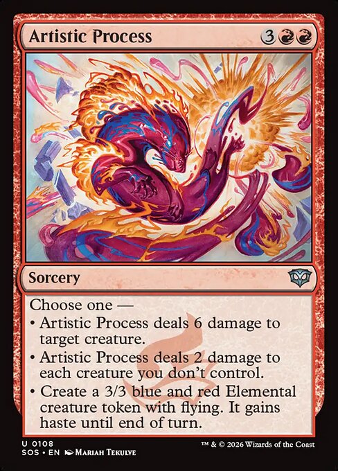 SOS, Artistic Process, Standard, 108, U, Near Mint, Normal, EN