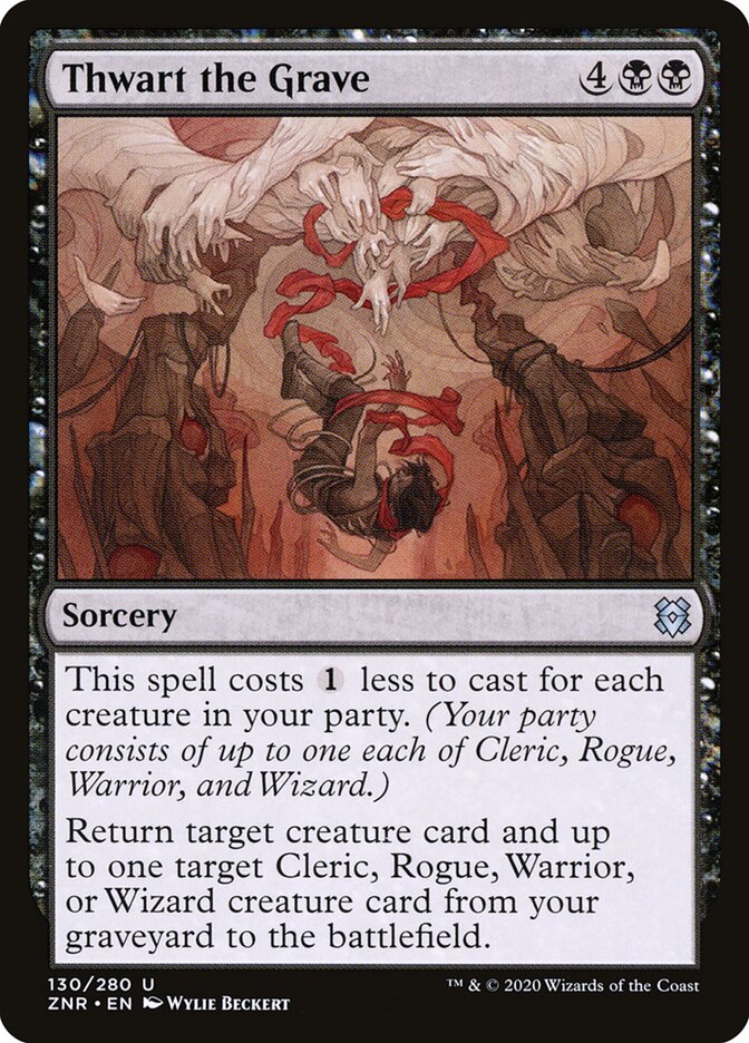 ZNR, Thwart the Grave, Standard, 130, U, Near Mint, (Foil), EN