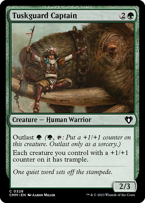 CMM, Tuskguard Captain, Standard, 328, C, Near Mint, Normal, EN