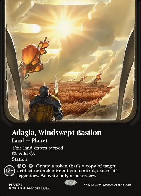 EOE, Adagia, Windswept Bastion, (Showcase), 372, M, Near Mint, (Galaxy Foil), EN