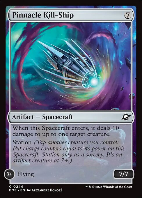 EOE, Pinnacle Kill-Ship, Standard, 244, C, Near Mint, (Foil), EN