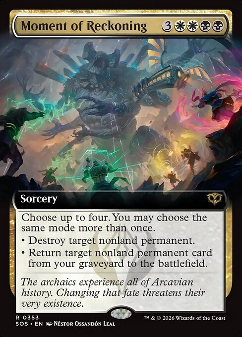 SOS, Moment of Reckoning, (Extended Art), 353, R, Near Mint, Normal, EN
