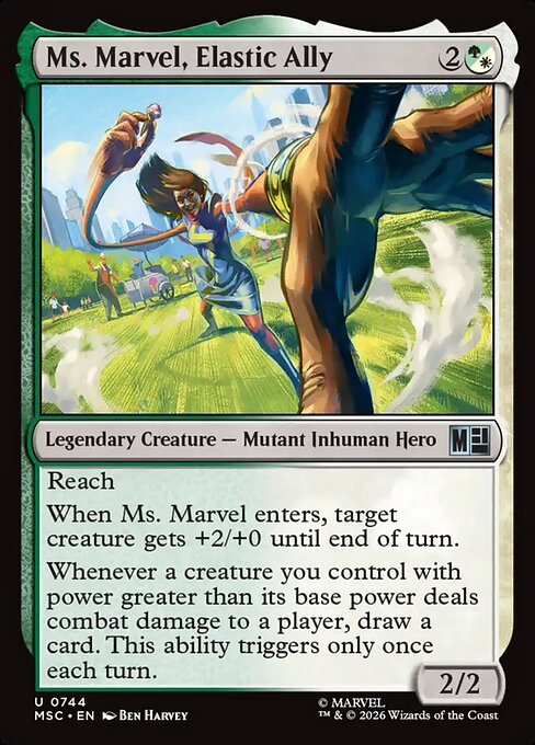 MSC, Ms. Marvel, Elastic Ally, Standard, 744, U, Near Mint, Normal, EN