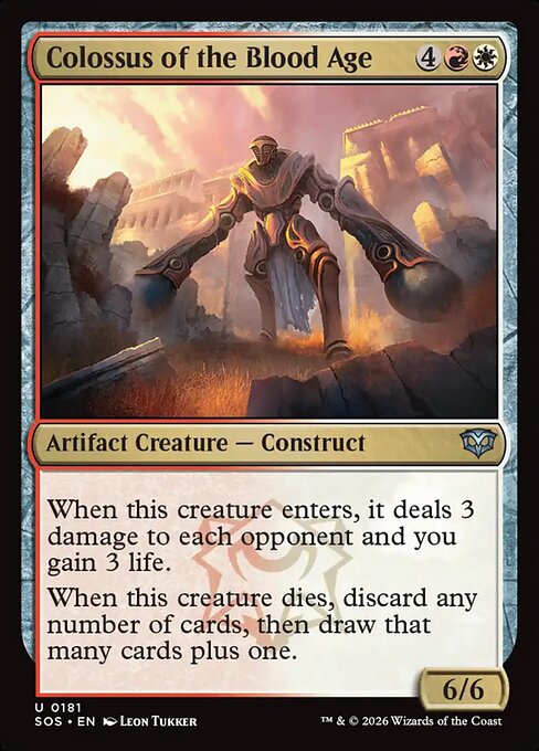 SOS, Colossus of the Blood Age, Standard, 181, U, Near Mint, Normal, EN