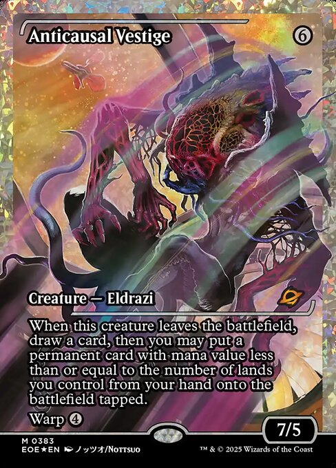 EOE, Anticausal Vestige, (Japanese Showcase), 383, M, Near Mint, (Fracture Foil), EN