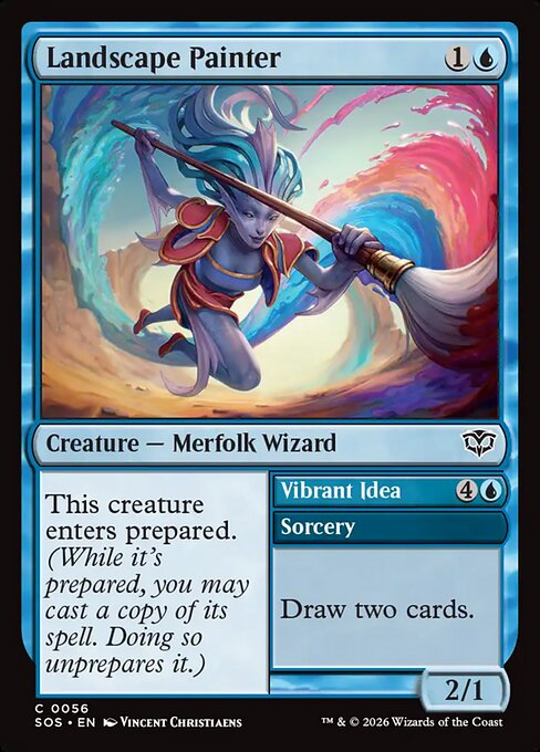 SOS, Landscape Painter // Vibrant Idea, Standard, 56, C, Near Mint, Normal, EN