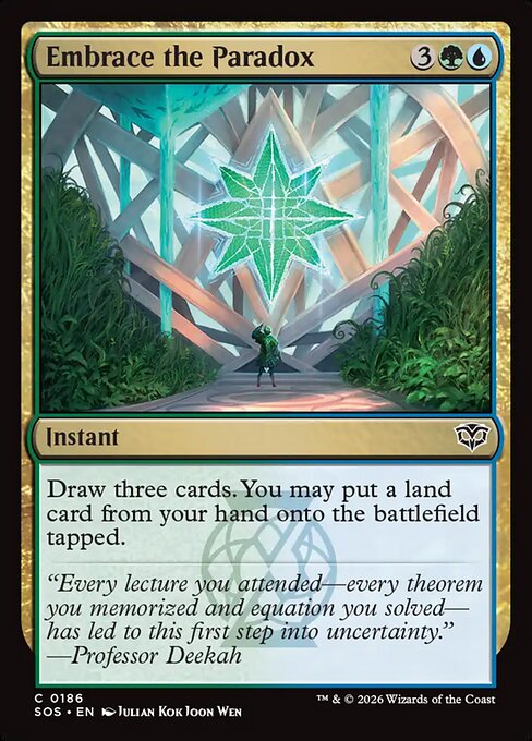 SOS, Embrace the Paradox, Standard, 186, C, Near Mint, Normal, EN