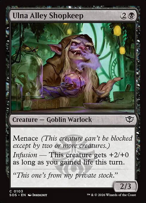 SOS, Ulna Alley Shopkeep, Standard, 103, C, Near Mint, (Foil), EN
