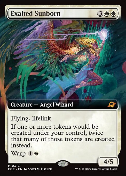 EOE, Exalted Sunborn, (Extended Art), 318, M, Near Mint, Normal, EN