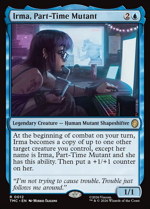 TMC, Irma, Part-Time Mutant, Standard, 12, R, Near Mint, (Foil), EN