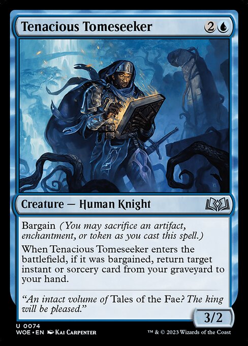 WOE, Tenacious Tomeseeker, Standard, 74, U, Near Mint, Normal, EN