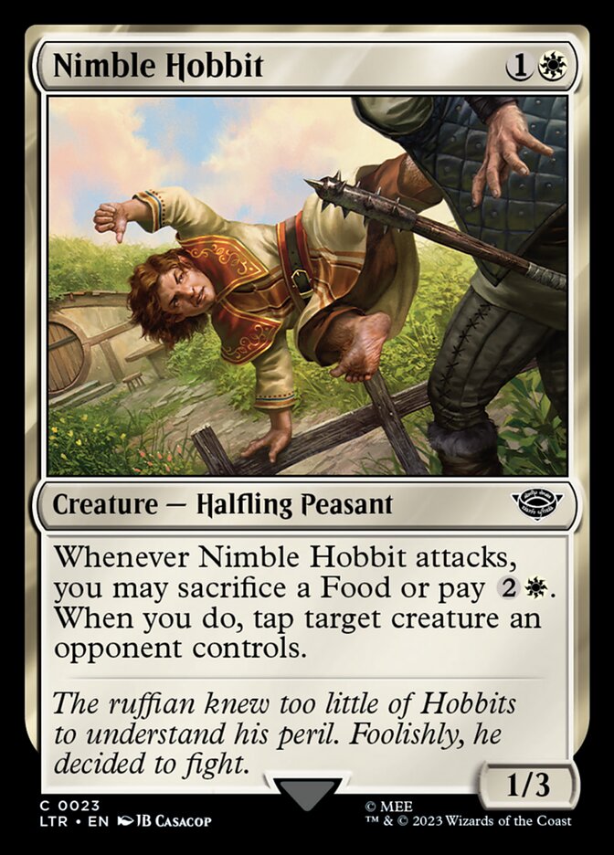 LTR, Nimble Hobbit, Standard, 23, C, Near Mint, (Foil), EN