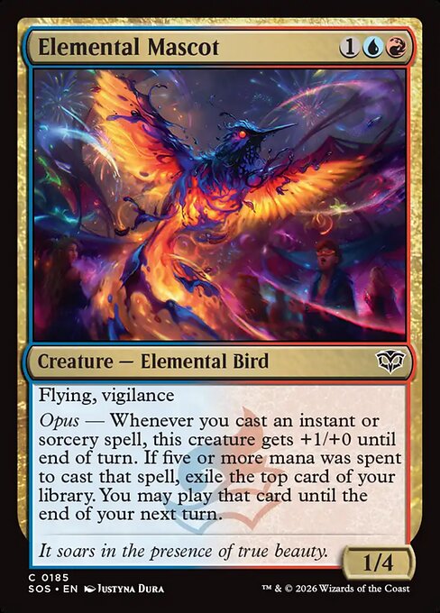 SOS, Elemental Mascot, Standard, 185, C, Near Mint, (Foil), EN