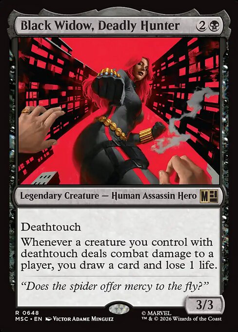 MSC, Black Widow, Deadly Hunter, Standard, 648, R, Near Mint, Normal, EN