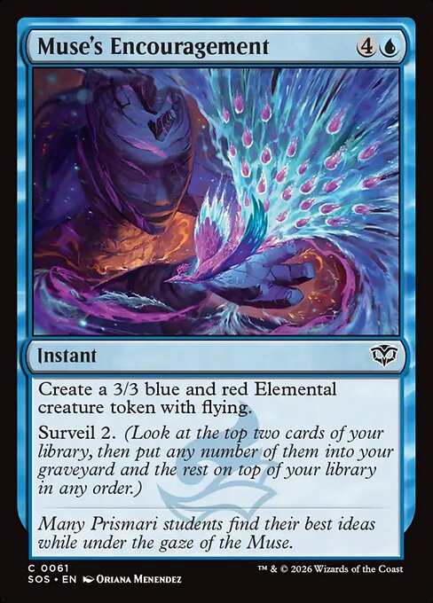 SOS, Muse's Encouragement, Standard, 61, C, Near Mint, Normal, EN