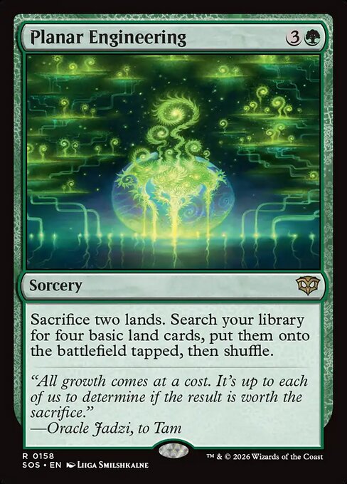 SOS, Planar Engineering, Standard, 158, R, Near Mint, (Foil), EN