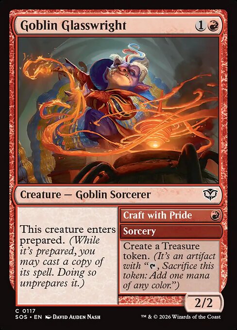 SOS, Goblin Glasswright // Craft with Pride, Standard, 117, C, Near Mint, Normal, EN